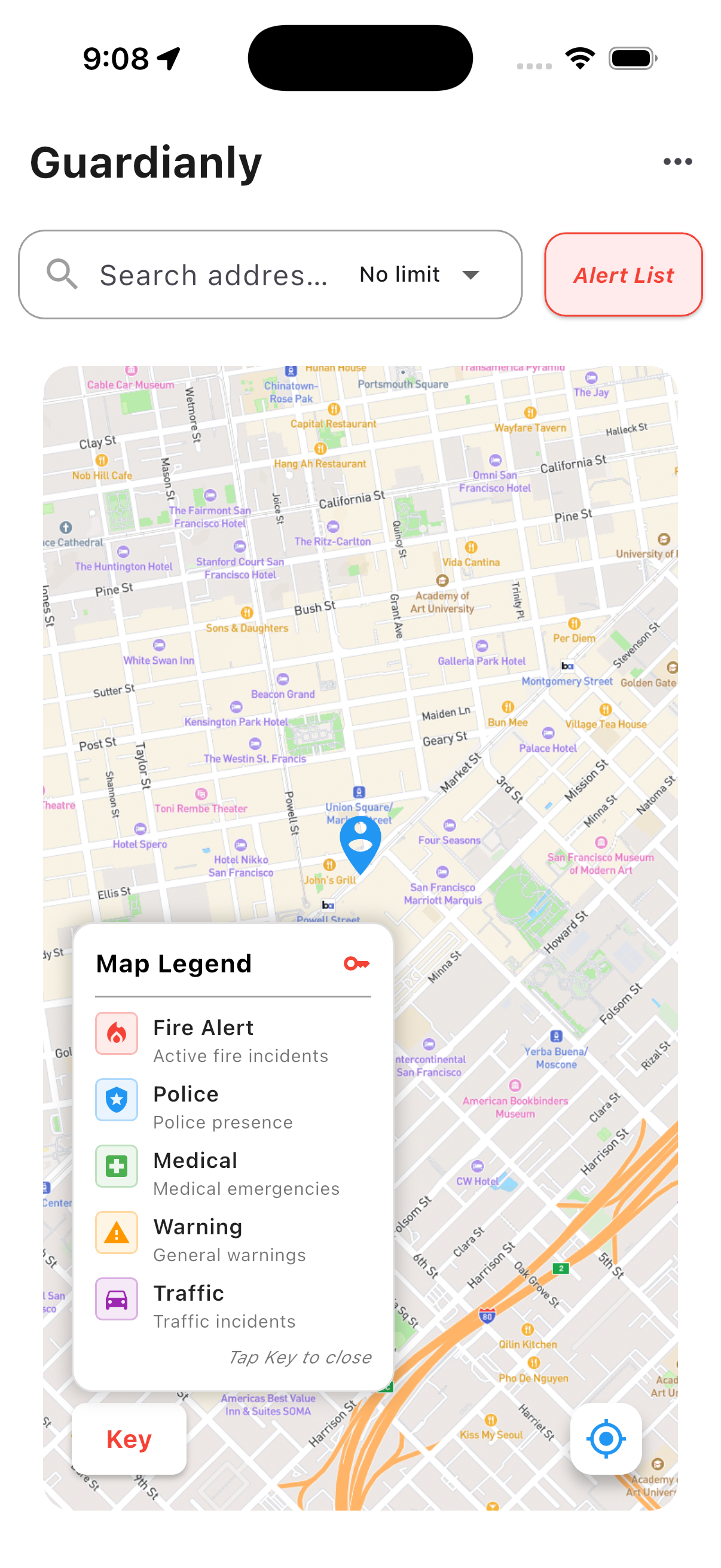 Guardianly Map Legend
