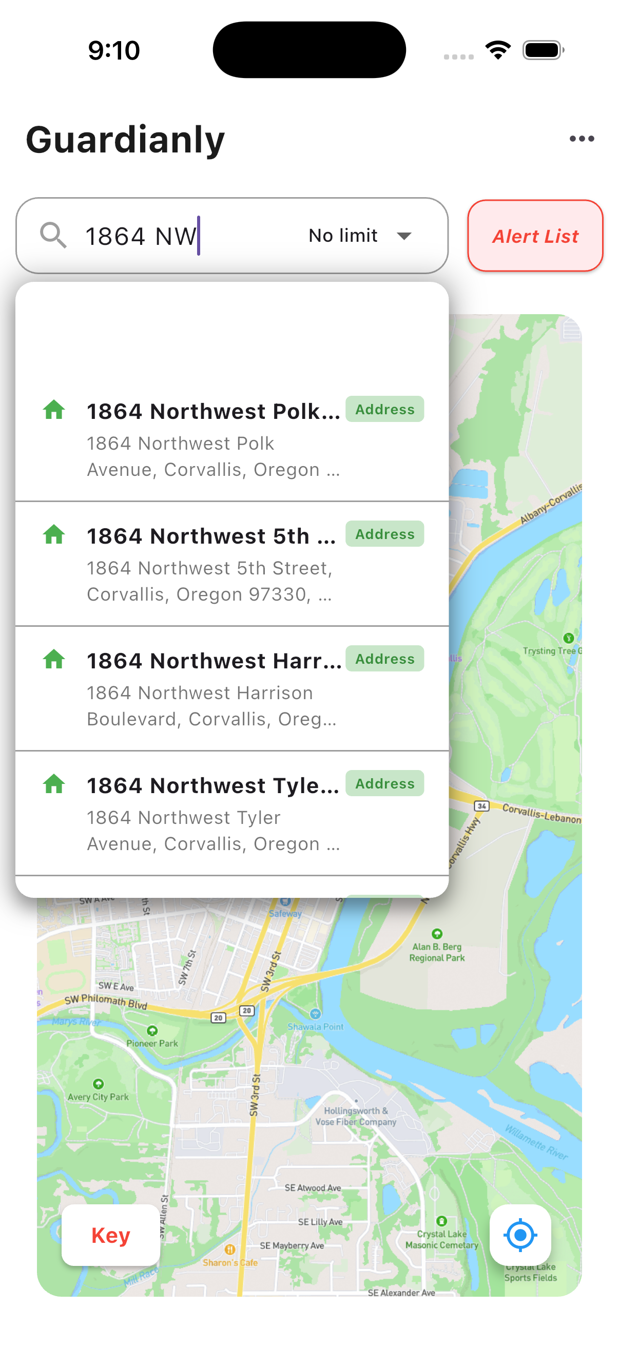 Guardianly Address Search
